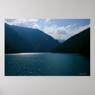 Vattenbehållarsjö i Montenegro Poster