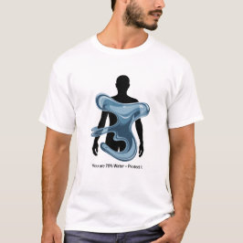 Vattenbesparing Ekologisk Medvetenhet Design T Shirt