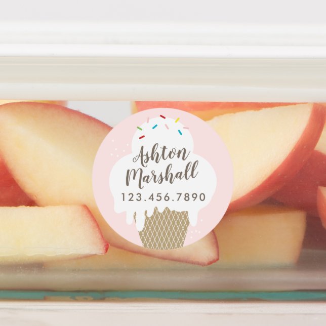 Vattenbeständiga barnklistermärken för iskräm klistermärke (Påsatt)