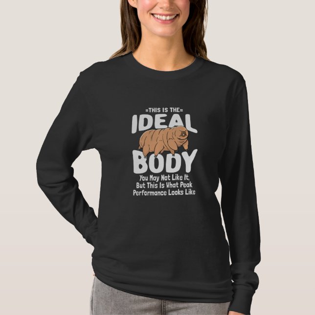 Vattenbjörn För Tardigrade   Den Ideala Kroppen T Shirt (Framsida)