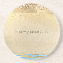 Vattenblått Glitter-konfetti-animaliskt Guld      