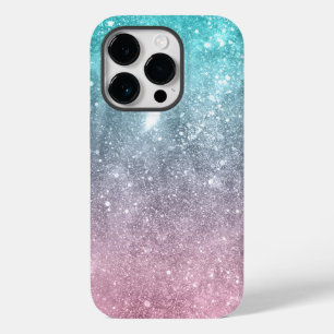 Vattenblått Rosa ombre sea galaxy abstrakt