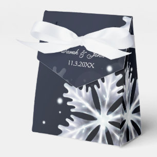 Vattenblommor och silver bröllop presentaskar