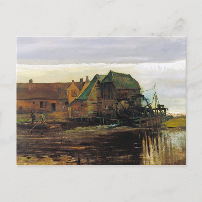 Vattenbruk i Gennep av Vincent Van Gogh Vykort (Framsida)