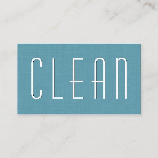 Vattenbruk STÄDNING Simple Stil V38 Visitkort (Framsida)