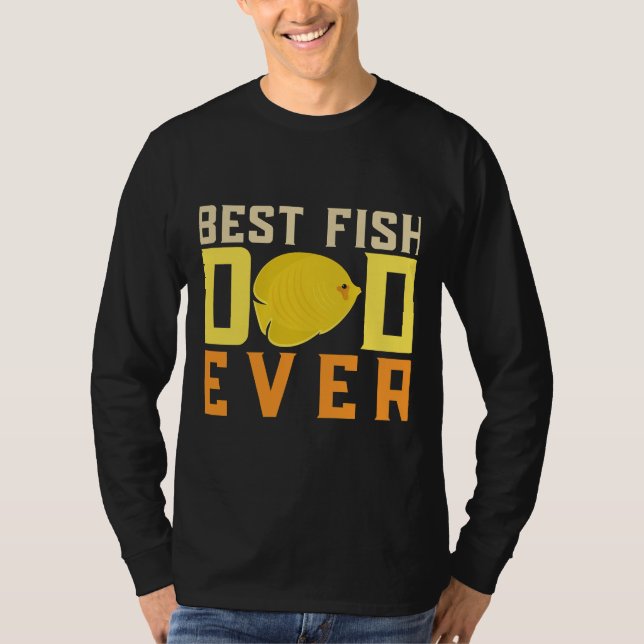 Vattenbrukare Bästa fisken i Pappa - allt fiskhåll T Shirt (Framsida)