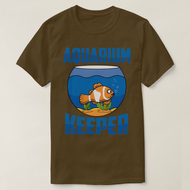Vattenbrukare Fiske efter akvarium Vattenbrukare F T Shirt (Design framsida)