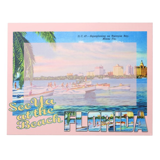 Vattenbruket i Biscayne Bay - Se Ya vid stranden Anteckningsblock (Framsida)