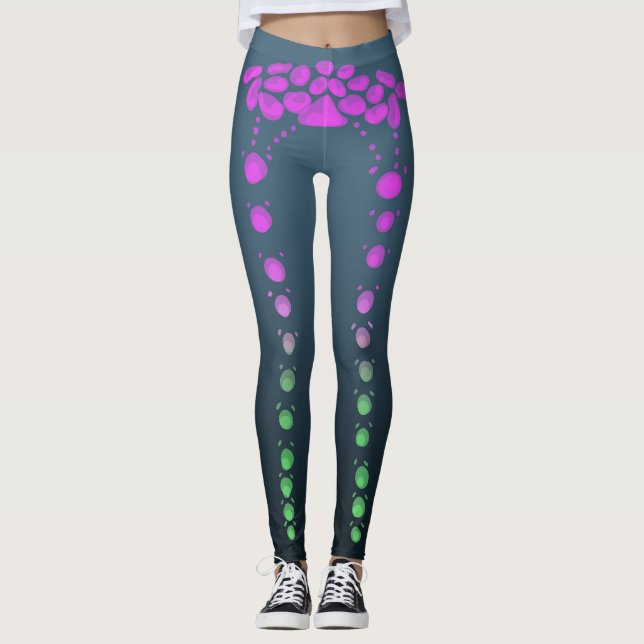 Vattenbubblor Leggings (Framsida)