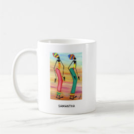 Vattencolor African Art inspirational Walk Kaffemugg