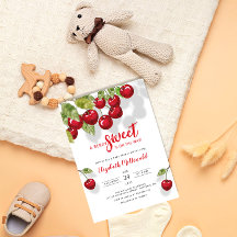 Vattencolor Berry Sweet Cherry Baby Shower
