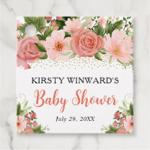 Vattencolor Boho Rosa ros Boho Baby Shower