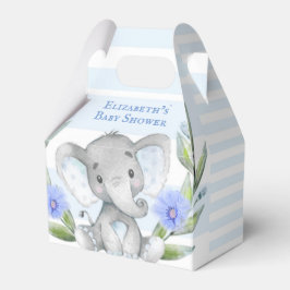 Vattencolor Cute Elephant Boy Shower Presentaskar