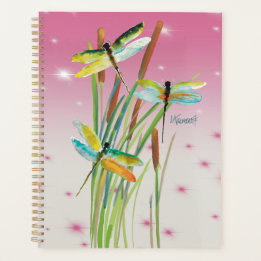 Vattencolor Dragonfly Rosa Planner