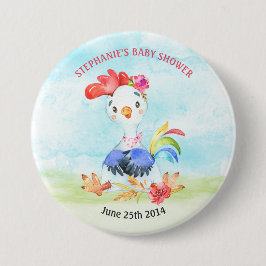 Vattencolor Girl Tupp Baby Shower Farm Knapp