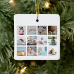 Vattencolor Heart Baby första året Photo Collage Julgransprydnad Keramik<br><div class="desc">Ett vackert sätt att minnas din baby första året. Fånga dina nyfödda minnen för alltid med den här vattenfärgsfotot på hjärtat av baby med baby namn, födelsedatum och ett anpassat foto för varje månad av ditt baby första året. Anpassa fotografierna och texten och gör den till din egen. Underbar mamma-gåva,...</div>