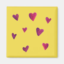 Vattencolor Heart Melody Magnet