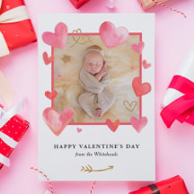 Vattencolor Heart Ram Photo Valentine