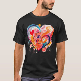 Vattencolor Heart T-Shirt