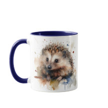 Vattencolor Hedgehog mugg