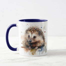 Vattencolor Hedgehog mugg