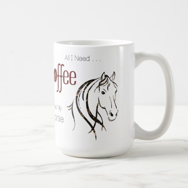 Vattencolor Horse Lover Kaffemugg (Höger)