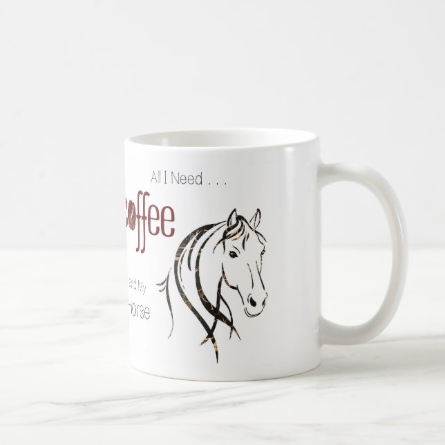 Vattencolor Horse Lover Kaffemugg (Höger)
