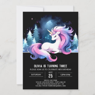 Vattencolor Kids Horse Birthday Inbjudningar