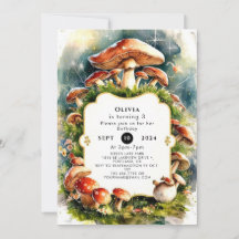 Vattencolor Kids Mushroom Birthday