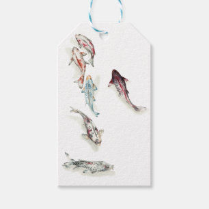 Vattencolor Koi Fish Presentetikett