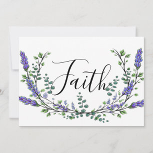Vattencolor Lavender Eucalyptus calligraphy-tro Inbjudningar