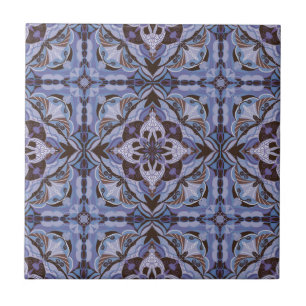 Vattencolor Lila Azulejo Spain Tile Kakelplatta