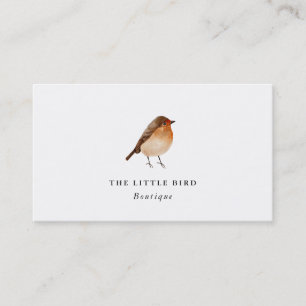 Vattencolor Little Bird Robin Visitkort