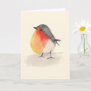 Vattencolor Robin Mors dag Card Kort