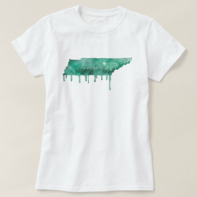 Vattencolor Tennessee Shape - Muddy Pond - JS T Shirt (Design framsida)