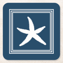 Vattendesign Underlägg Papper Kvadrat