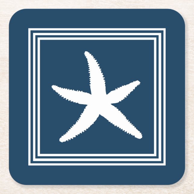 Vattendesign Underlägg Papper Kvadrat (Framsidan)