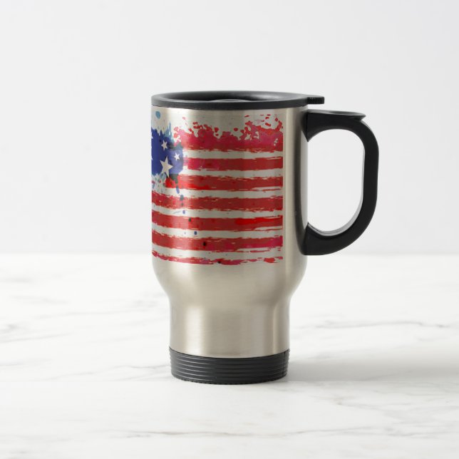 vattendjocklek, amerikansk Flagga Resemugg (Höger)