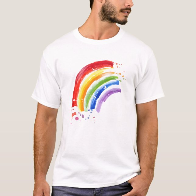 vattendjur, Stänk regnbåge T Shirt (Framsida)
