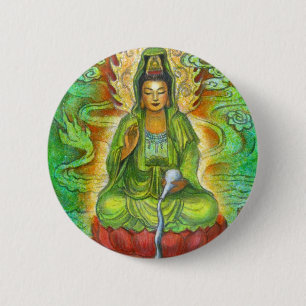 "Vattendrake" Kuan Yin Buton Knapp
