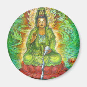 "Vattendrake" Kuan Yin magnet