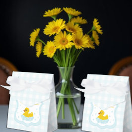 Vattendrapar Rutig Pojke Baby Shower Tacksamhetsko Presentaskar