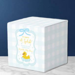 Vattendrapar Rutig Pojke Baby Shower Tacksamhetsko Presentaskar