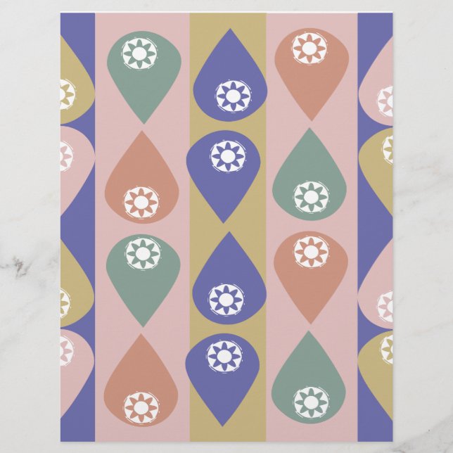 Vattendroppe Scrapbookpapper (Framsida)