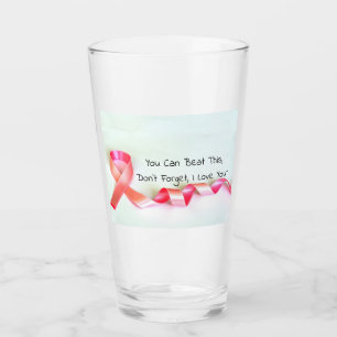vattenexponeringsglas för bröstcancer 8oz vid glaskopp