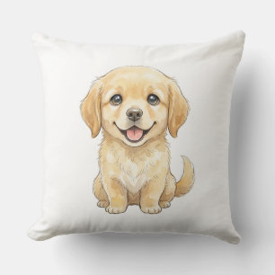 Vattenfågeljägaren: Söt Golden Retriever Kudde