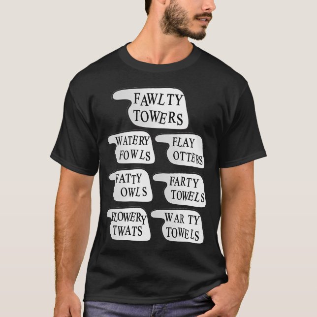 Vattenfåglar, Flå utter, feta ugglor, fjärtig hand T Shirt (Framsida)