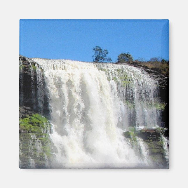 Vattenfall 4 Venezuela Jungle Ligge Fine Art Magnet (Framsidan)