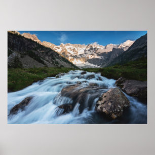 Vattenfall Aviolo Sjö, Italien Poster