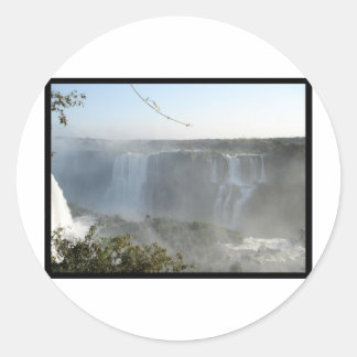 Vattenfall Bild! Iguazu Falls! Runt Klistermärke